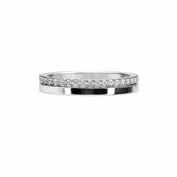 Venus and Vulcan Jewelry - S925 Double Eternity & Solid Band Ring